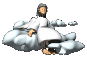 Gif animé d'ange nuage